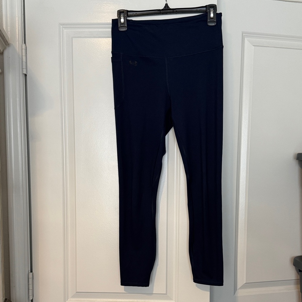 Under Armour 7/8 Compression Dark Blue Athletic Leggings